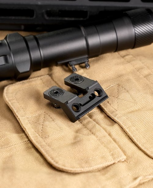 CVLIFE M-Rail Mount for Tactical Flashlight, 45 Degree Compatible with Streamlight Protac Series/Surefire M300/M600 Series