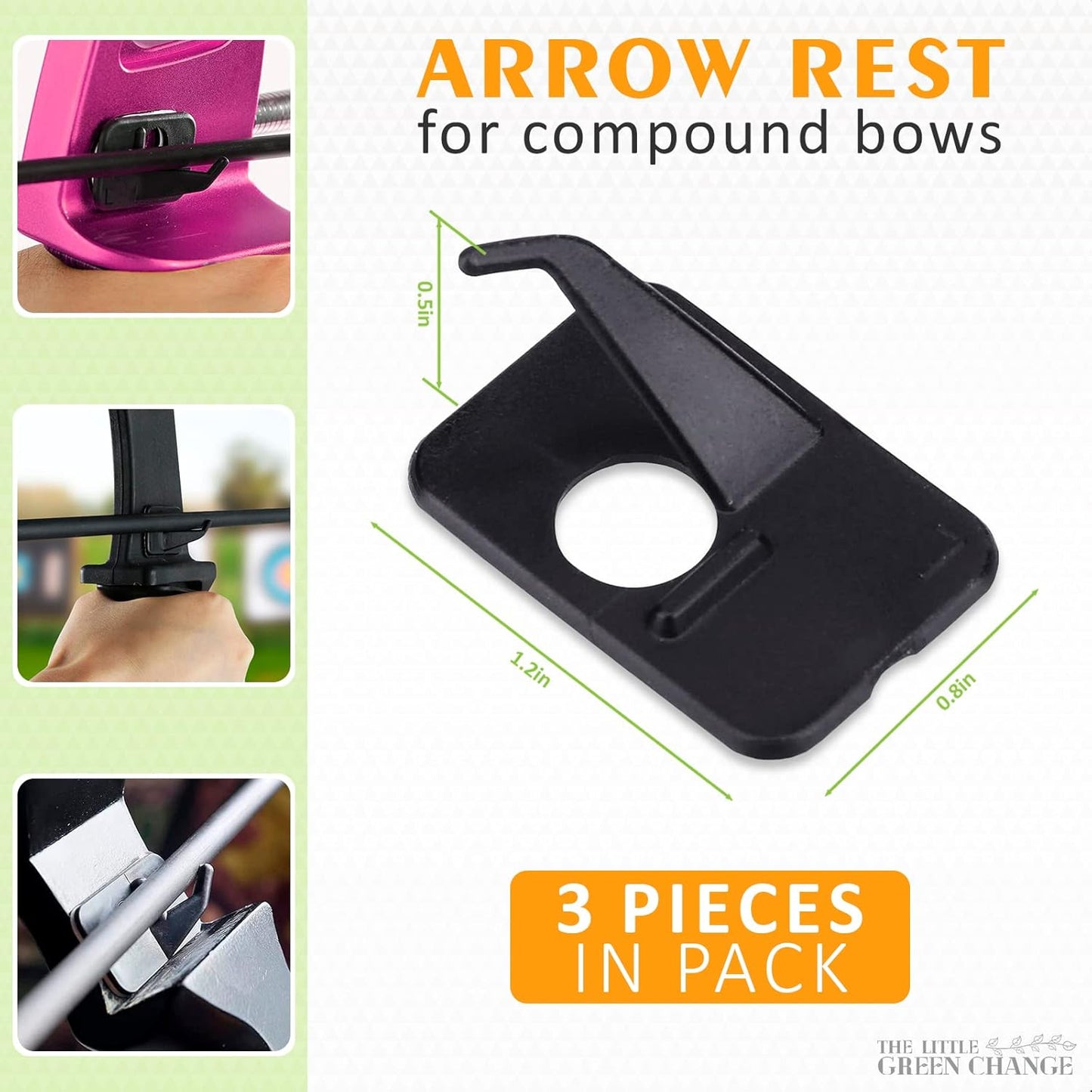 6/3Ct Arrow Rest for Recurve Bow - Right/Left Hand Recurve Arrow Rest Recurve Bow Arrow Rest for Compound Bows Archery Arrow Rest Recurve Archery Accessories - Recurve Bow Rest Recurve Bow Accessories