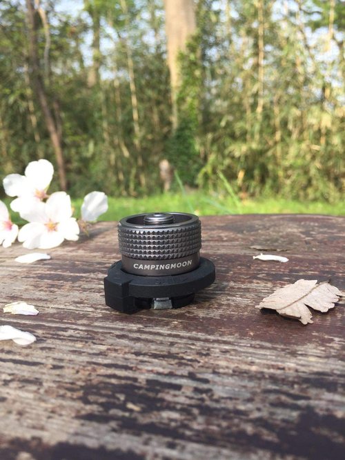 CAMPINGMOON 8oz Butane Canister Adapter Lockable Conver to Screw Type Catridge EN417 Lindal Valve Z10+Z11