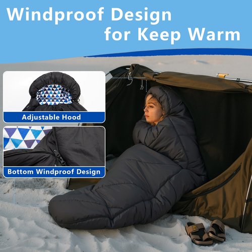BISINNA Flannel XL Sleeping Bag for Adults Warm & Cold Weather Sleeping Bag 3-4 Season with Cotton Lining Large Sleeping Bags for Hiking Backpacking Travel Indoor and Outdoor