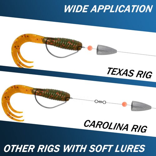 Dr.Fish 30 Pack Bullet Fishing Sinkers Worm Weights Lead Fishing Weights Bass Fishing Sinker Freshwater Texas Carolina Rig Punch Shot 1oz