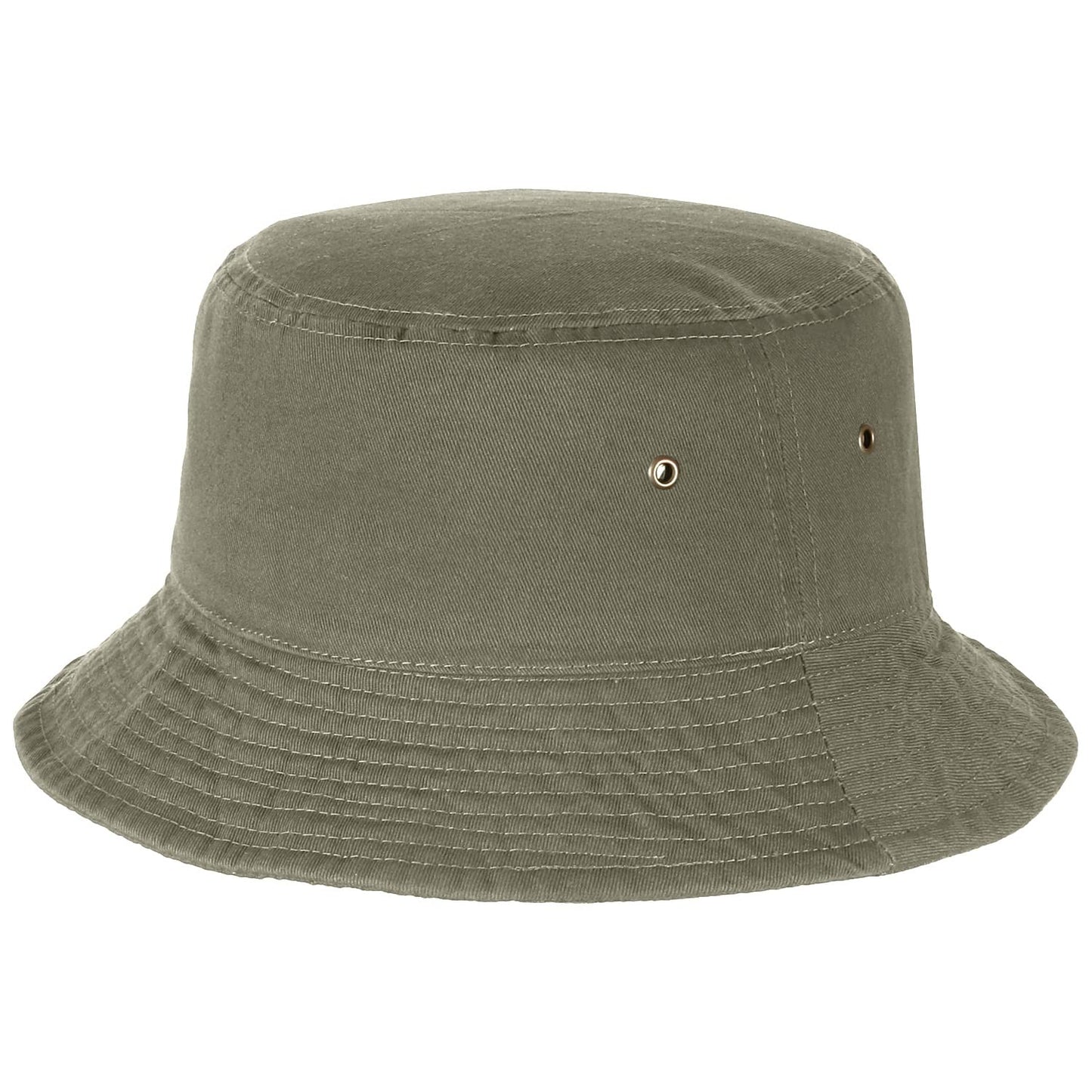Falari Men Women Unisex Cotton Bucket Hat 100% Cotton Packable for Travel Fishing Hunting Summer Camp (Small/Medium, Olive)