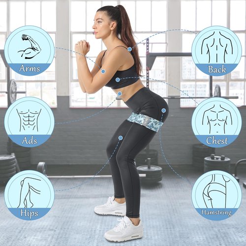 Vigorix Resistance Bands for Working Out,Exercise Bands for Legs and Butt Workout Bands for Women，Strength Bands for Home Fitness, Yoga, Pilates