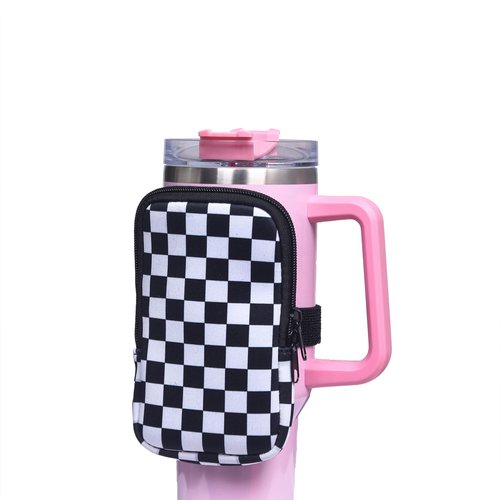Lebitfun Water Bottle Bag compatible with Stanley Quencher 20oz 30oz 40oz Tumbler Accessories, Gym Accessories for Men Women, Tumbler Pack for Cards, Keys, Earphone (#1)