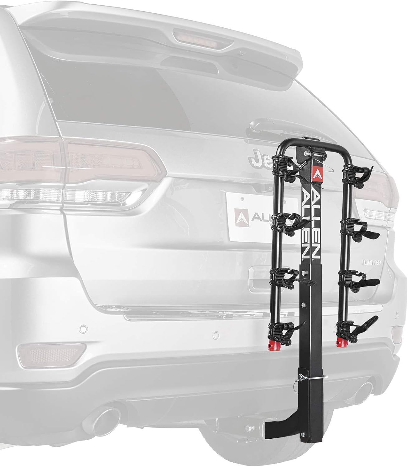Allen Sports Deluxe Locking Quick Release 4-Bike Carrier for 2 Inch Hitch, Model 542QR, Black
