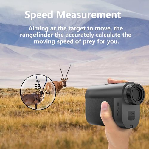 ProTap Golf Rangefinder with Slope 1200 Yards Laser Range Finder, 7X Magnification, Flag Pole Locking Vibration, Rechargeable Range Finders Golf with Multi Functional IPX4 Waterproof Waist Bag