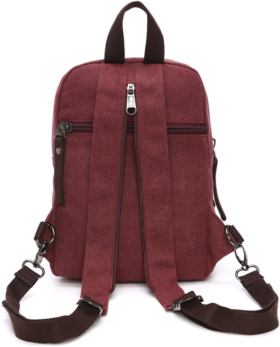 Arbag Small Cute Backpack Vintage Casual Canvas Shoulder Bag Daypack 8528bag,Grey