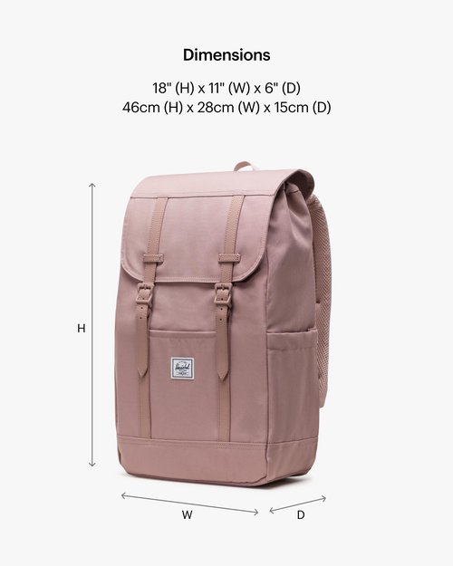 Herschel Supply Co. Retreat Backpack, Ash Rose, Standard-23L