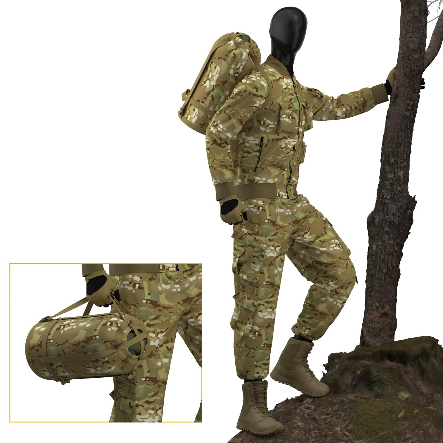 MT Military Army Force Defence 4 & Tropen Patrol Mummy Sleeping Bags with Bivy Cover Compression Sack, Modular Sleeping System 2.0 for Cold Weather,