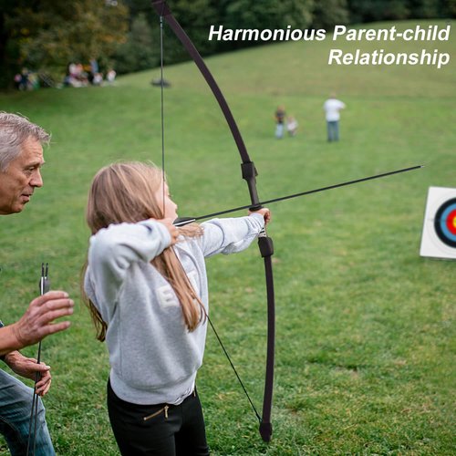 VALYPANOR 45" Bow and Arrow Set for Teens Youth Beginners Bow kit for Backyard Sport with 6 Arrows, Target & Quiver Indoor and Outdoor for Children and Teenagers 8-15 Years
