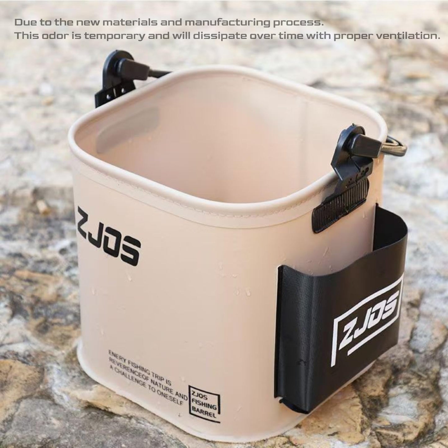Foldable Fishing Bucket, Portable Fishing Water Pail, 13L/3.43Gal, for Hiking Fishing Camping Traveling Boating with Meters Rope