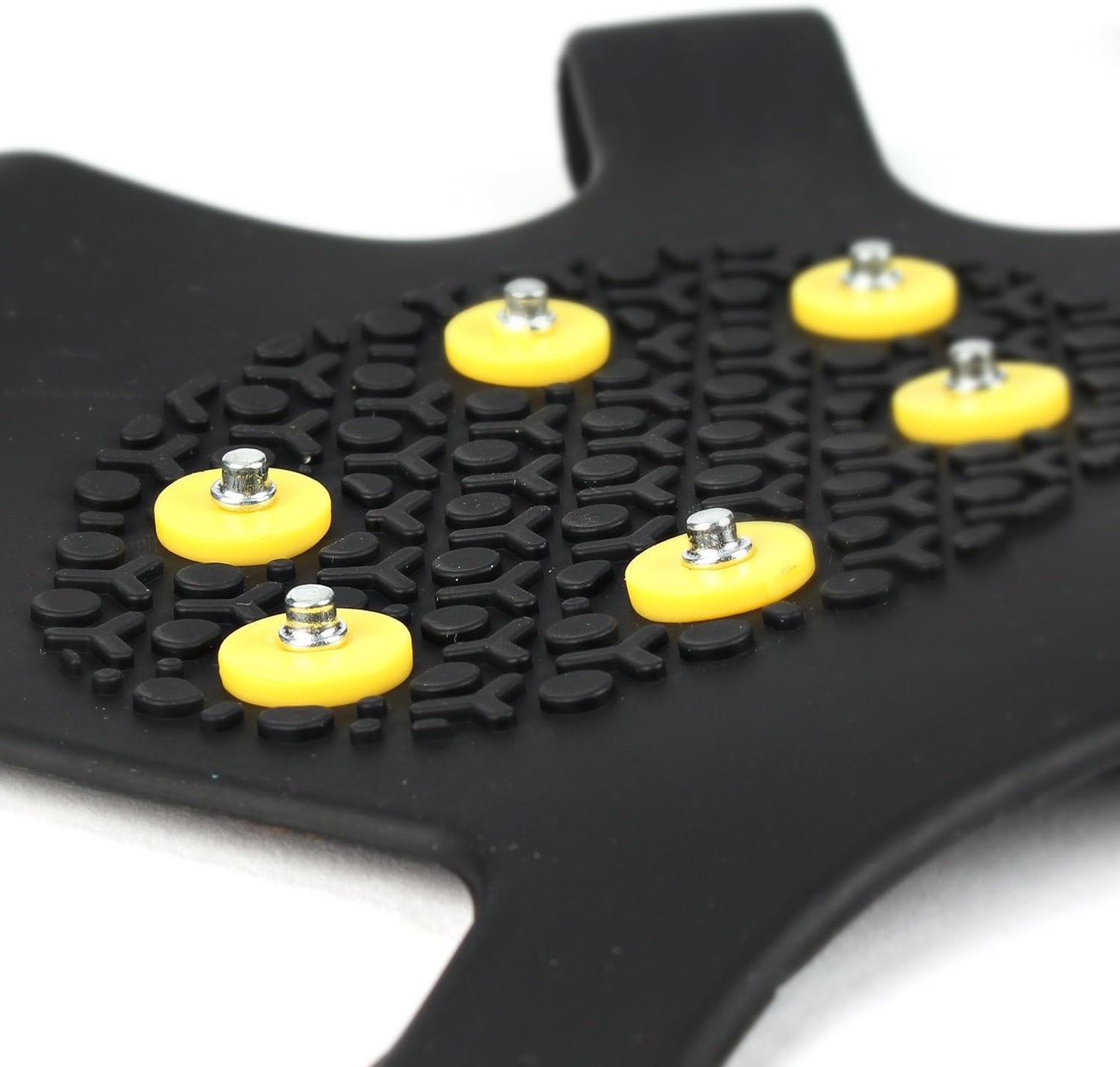 EONPOW Ice Grips, Ice & Snow Grips Cleat Over Shoe/Boot Traction Cleat Rubber Spikes Anti Slip 10 Steel Studs Crampons Slip-on Stretch Footwear