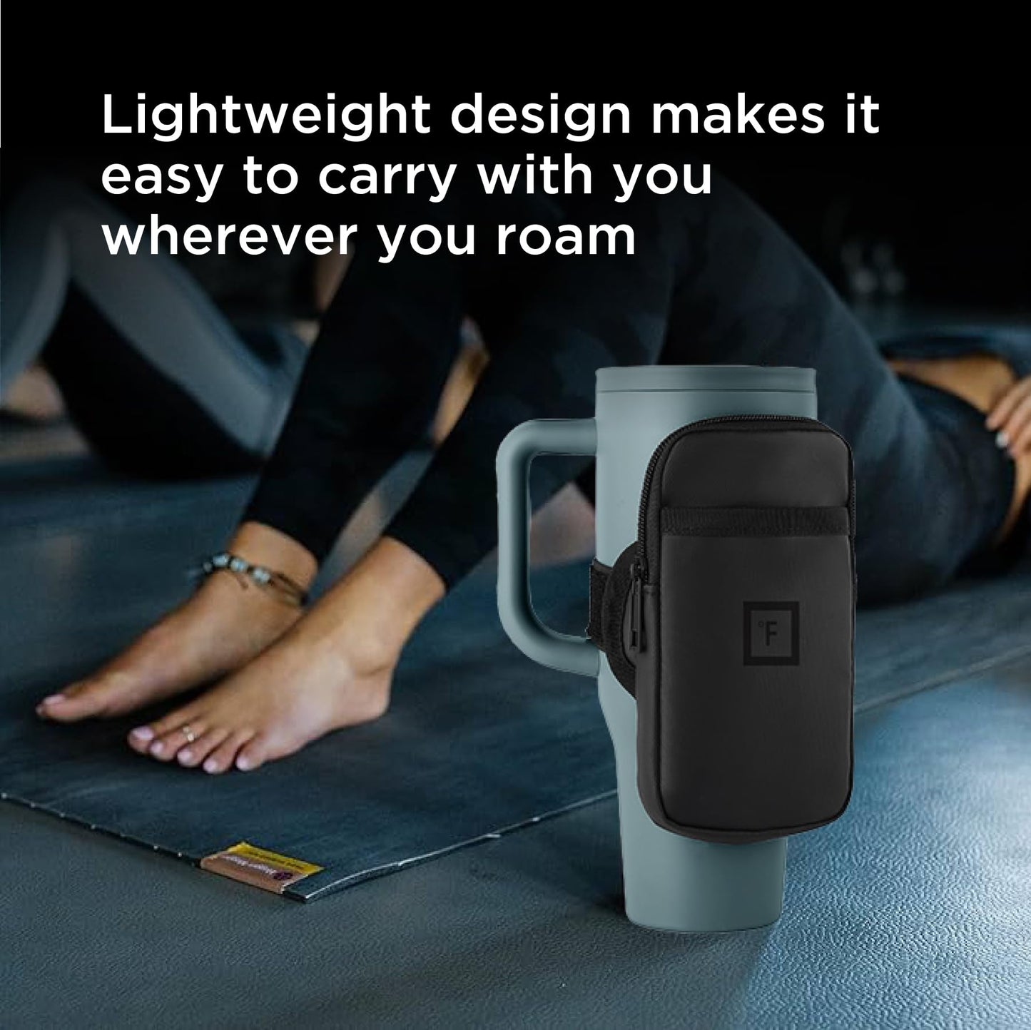 IRON °FLASK Water Bottle and Tumbler Wallet for On-the-Go Storage - Water Resistant, Adjustable, Organized Compartments, Stylish - Perfect for Active Lifestyles - 4 x 6.9 inches