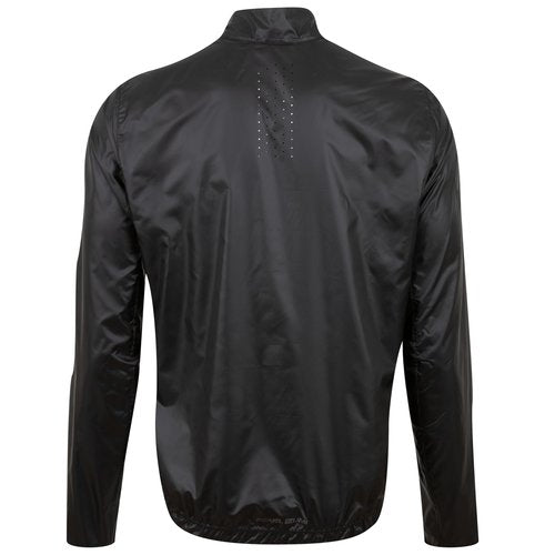 PEARL IZUMI Men's Attack Barrier Jacket, Ultralight Fabric & Form Fitting Cycling Jacket With Water Repellent Treatment & Reflective Elements For Safety, Black, Large