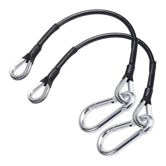 GGTE 10" Gym Extension Cable Compatible with Bowflex Home Gym for LAT/Tricep Pull Down and Leg Extensions Machine -Extend Your Workout Angles(1 Pair)