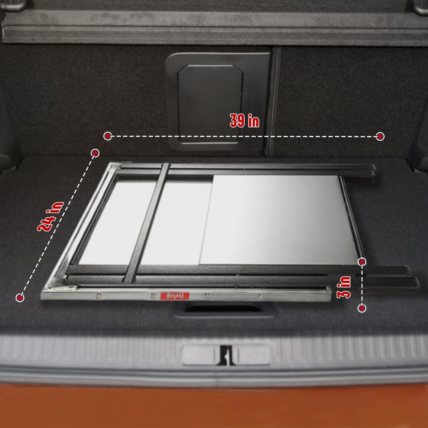 Feasto Outdoor Grill Table, Foldable Pizza Oven Stand & Griddle Stand with Garage Rack & Tissue Holder, Folding Outdoor Prep Table for Gathering and Party, 30" x 24", Stainless Steel