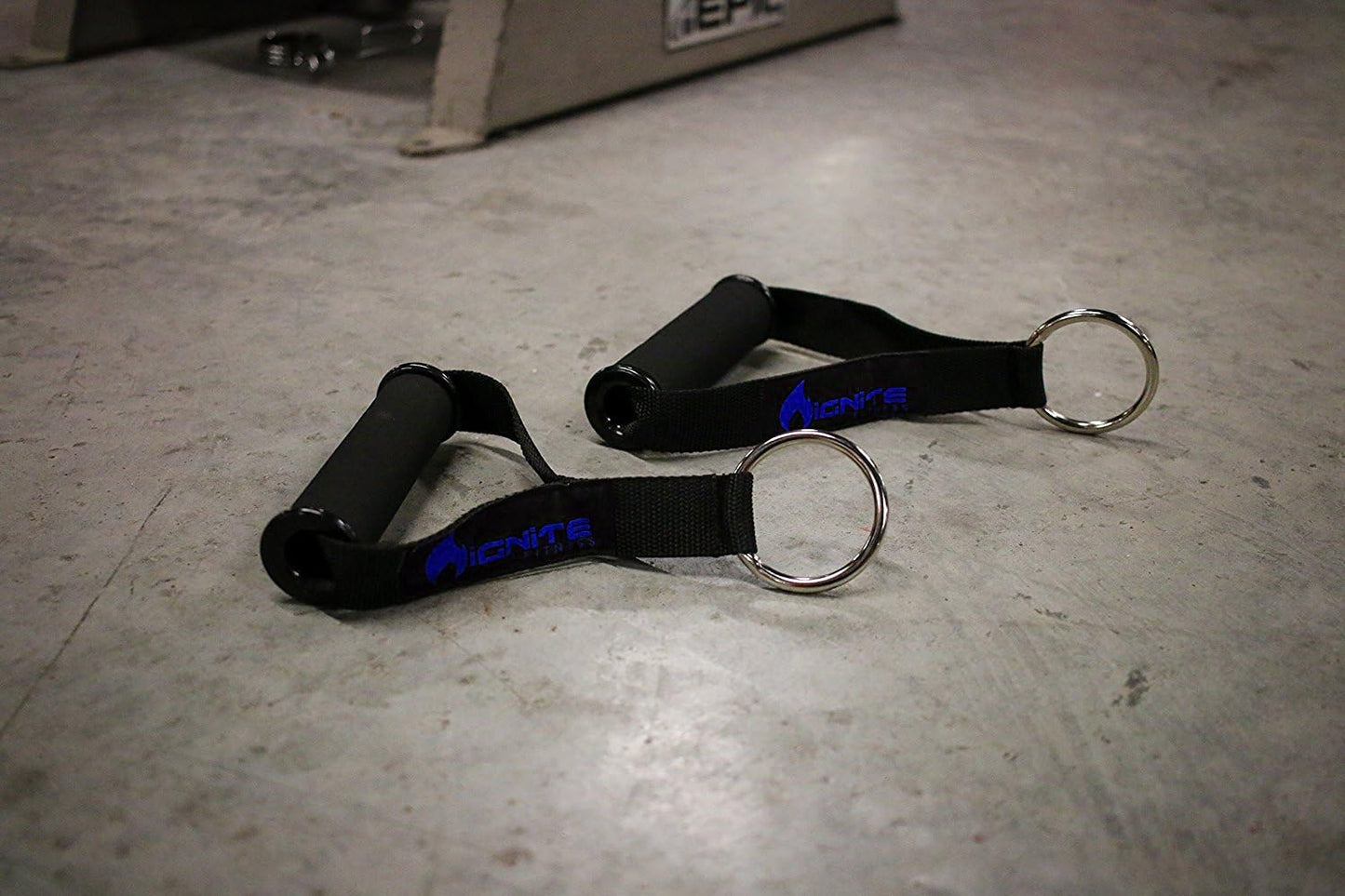 Ignite Fitness Ultra Heavy Duty Elite Exercise Handles with Solid ABS Cores, Comfortable Extra Wide Foam Grips, Seamless O Rings - Perfect Resistance Band Handles for Crossfit and Bodybuilding