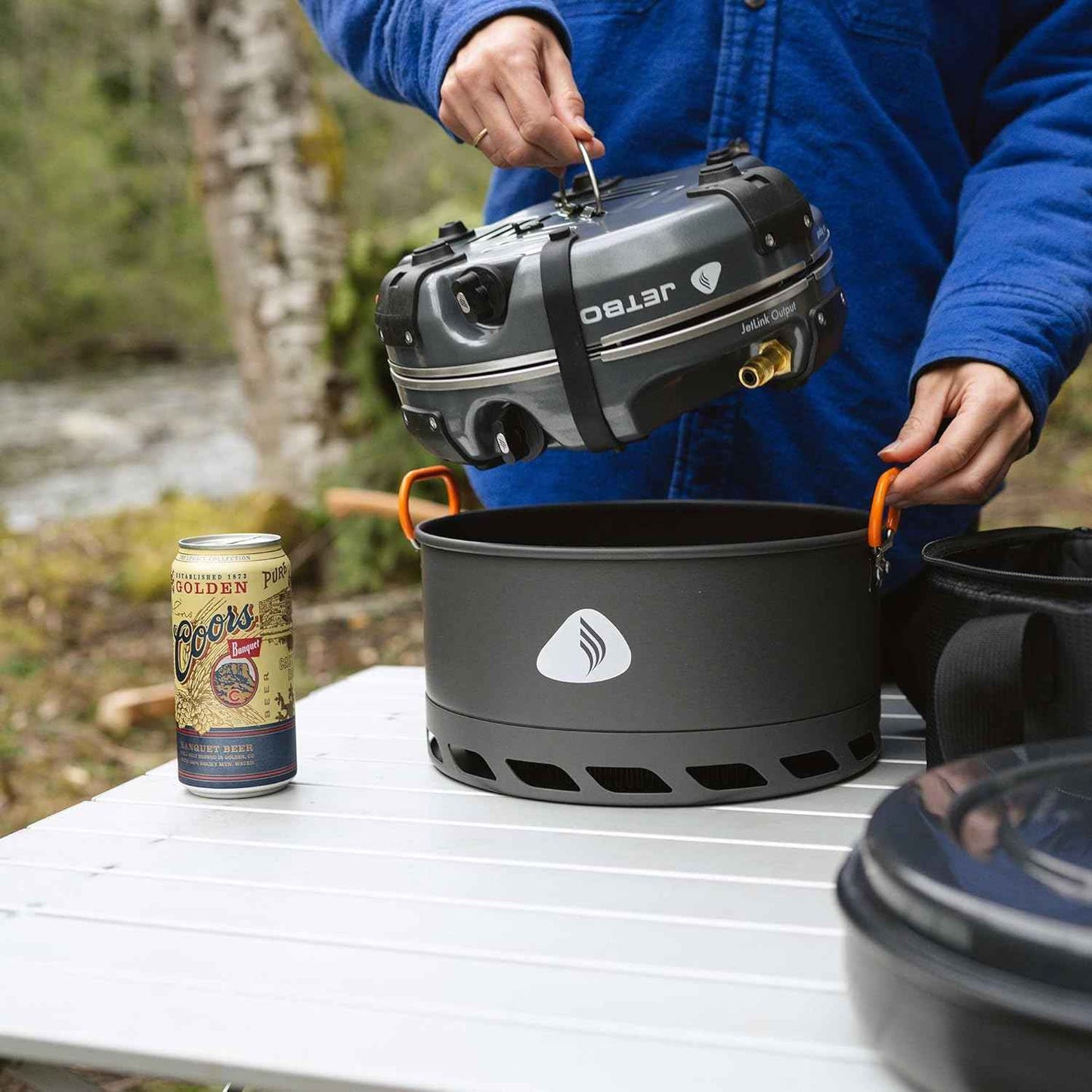 Jetboil Genesis Basecamp Camping Stove & Cookware System for Backpacking