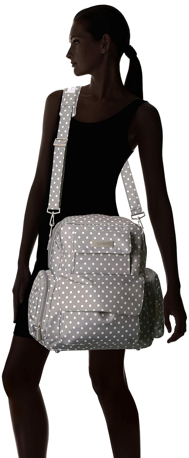 JuJuBe Be Nurtured Large Breast Pump Backpack, Classic Collection - Dot Dot Dot