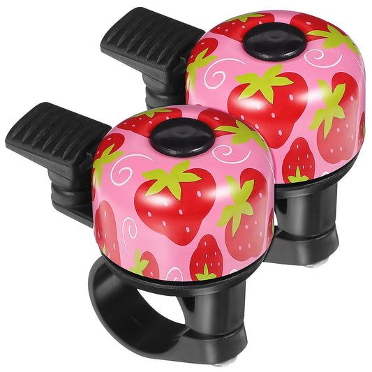 Kisangel Aluminum Oxidation Bike Bell Set of 2 Durable and Stylish Bicycle Bells for Kids and Adults Perfect for Cycling Accessories