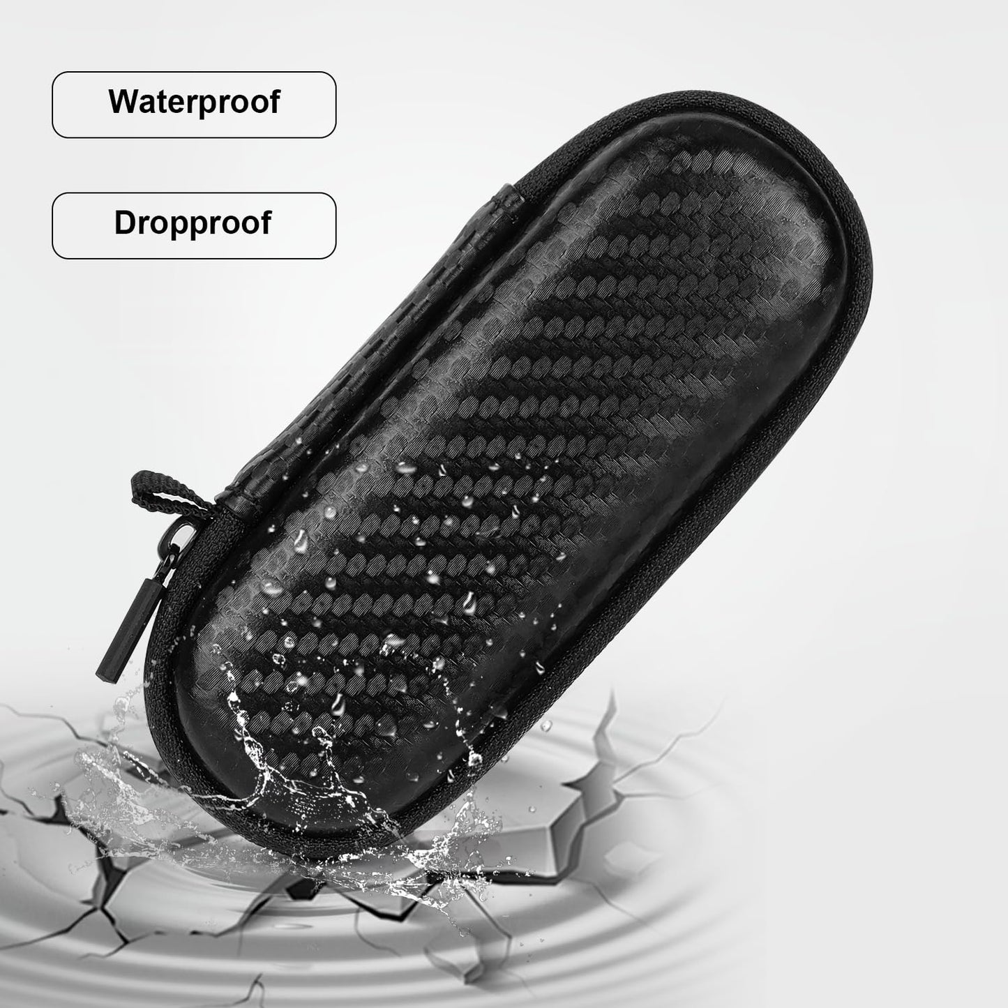 Glamgen Case for Kardiamobile EKG Monitor, Compatible with Kardia Mobile EKG Heart Monitor, Hard Travel Box for Alivecor Kardiamobile 6L & 6L Max, Pill Box and Carabiner Clip Included