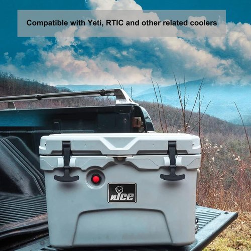 pakmee Cooler Latches Replacement for Yeti, RTIC, 2-Pack of Replacement Lid Latches Compatible with Yeti & RTIC Coolers