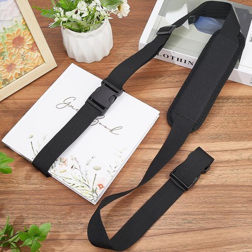 GORGECRAFT Chair Carrying Strap Adjustable Beach Chair Backpack Anti-Slip Shoulder Straps Replacement Universal for Foldable Bikes Scooter Camping Backpacking Picnics Outdoor Black 106-176cm
