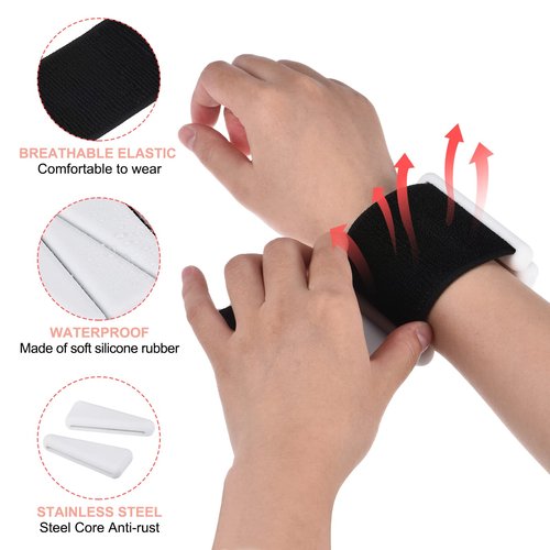 PATIKIL Adjustable Wrist Weights for Women, 2Lbs Workout Ankle Weights Arm Weights for Men Women Training Yoga Jogging Walking Aerobics, White (1Lb Each)