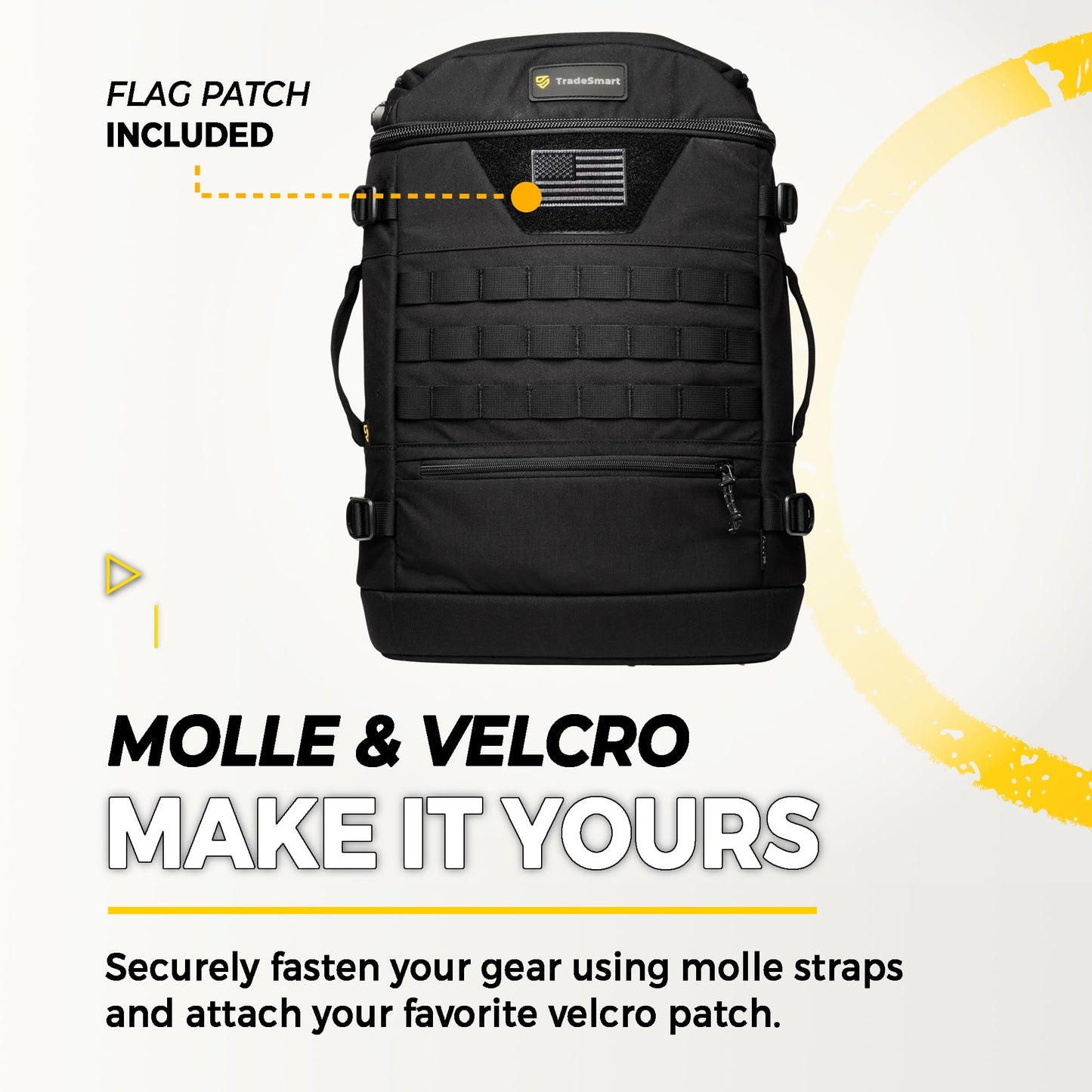 TradeSmart Range Backpack for Handguns, Ammo & Shooting Gear with 3 Lockable Compartments, Ear & Eye Protection Kit Optional
