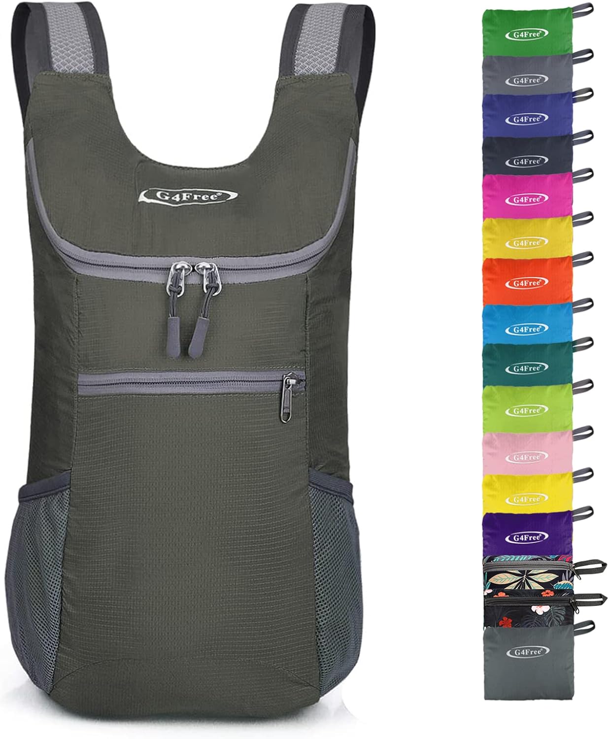 G4Free Lightweight Packable Hiking Backpack for Men Women Small Hiking Daypacks Foldable Shoulder Pack Casual Outdoor Bag 11L