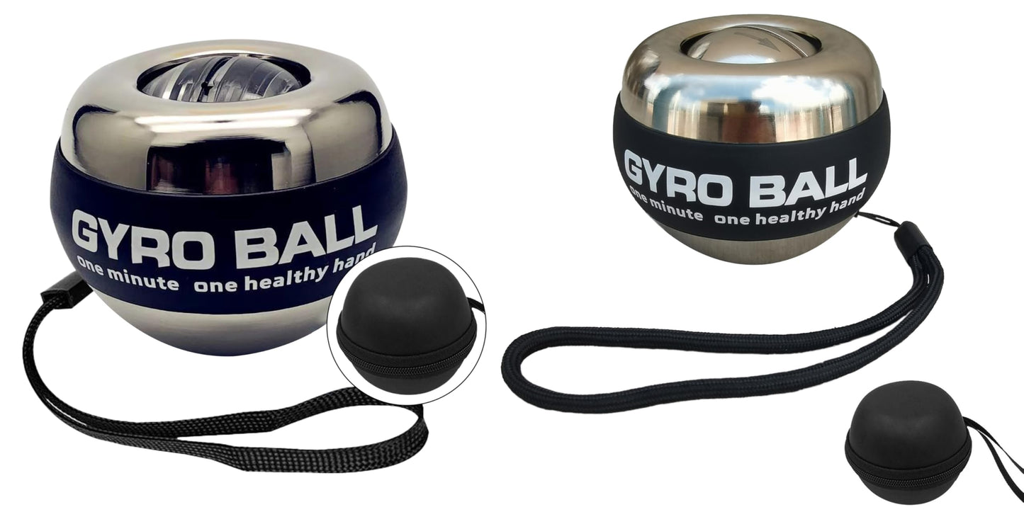 EXBEPE All-Metal Torque Ball and Metal Light-up Gyro Ball Bundle Item