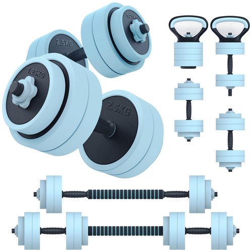 PASYOU Adjustable Dumbbells Sets, 4 in 1 Free Weight Set with Connector, Workout Weights Dumbbells Set Used as Barbell Kettlebell Push up Stand Ab Roller for Workout Gym Home Fitness