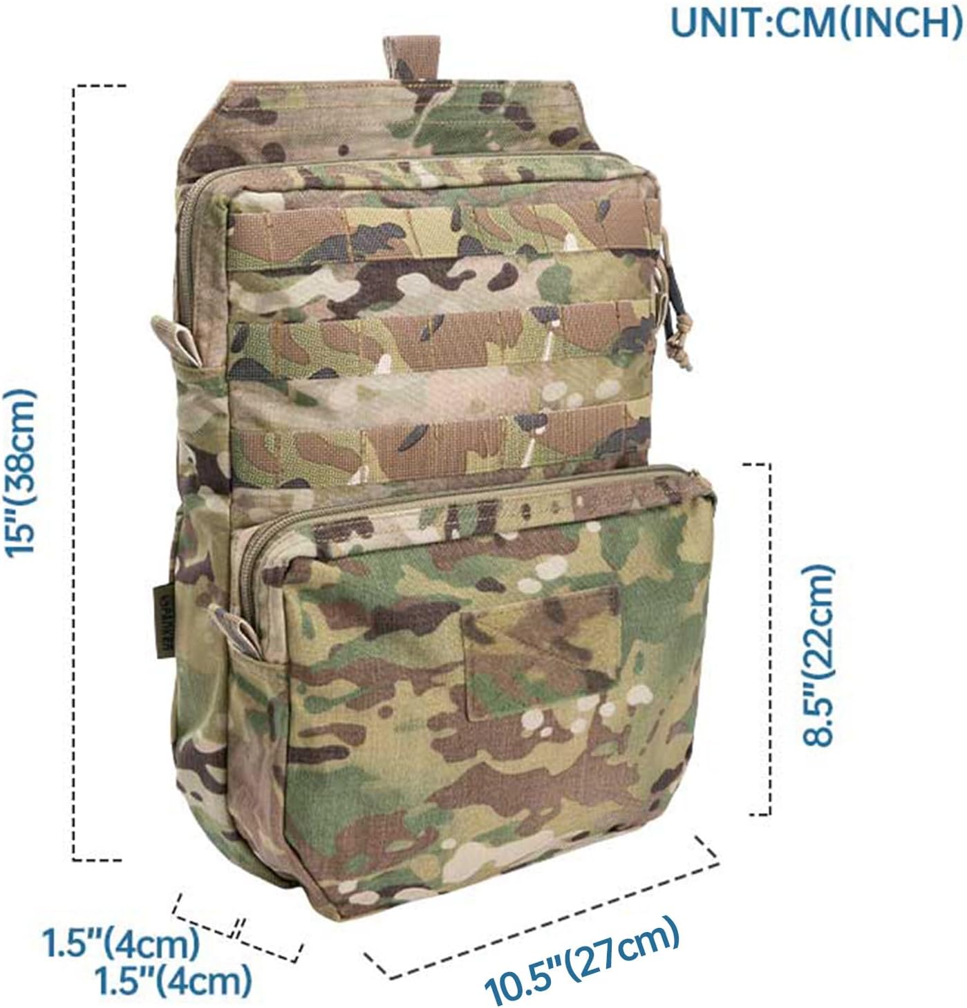 EXCELLENT ELITE SPANKER Tactical MOLLE Hydration Pack for 3L Hydration Water Bladder Molle Vest Accessory