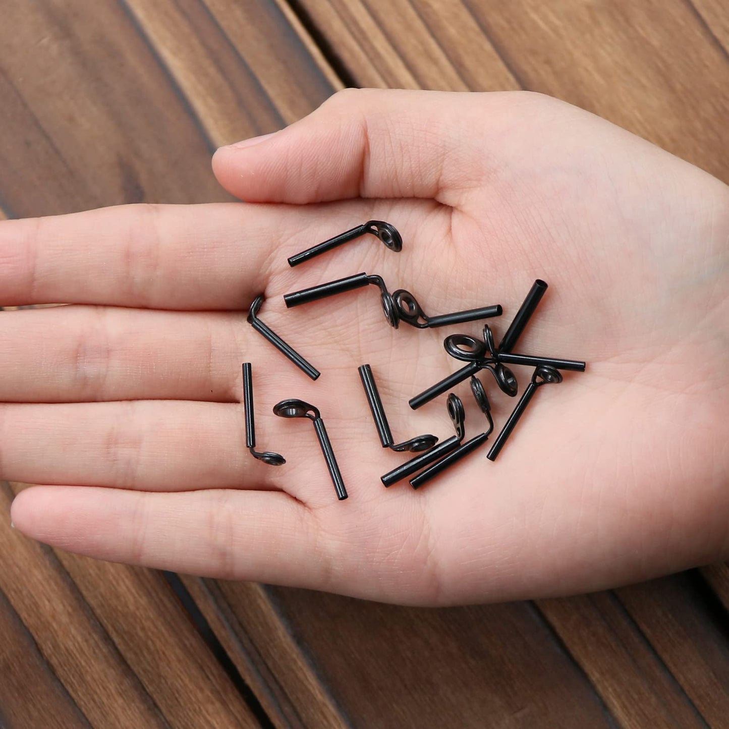 FishTrip Micro Rod Tips Repair Kit - 30pcs Baitcasting Rods Fishing Rod Tip Guides Replacement Kit Ceramic Micro Eyes Rings Saltwater Freshwater