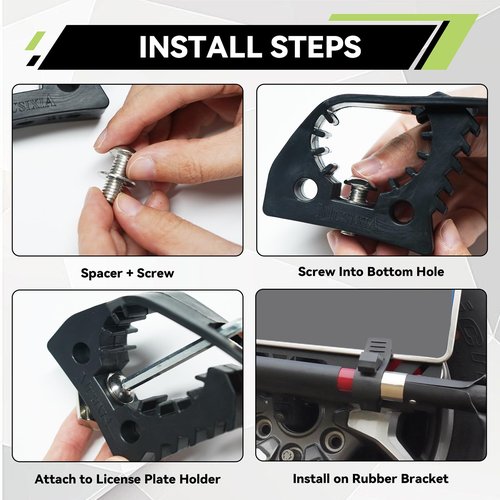 MusixiA Shovel Holder for Truck Quick Release Rubber Clamp Grip Mount Kit Fits for Roof Rack from 1"~1.9" in Diameter Tools and Equipment,Universal for Off-Road Vehicles UTVs ATVs Van Trucks 4Pcs