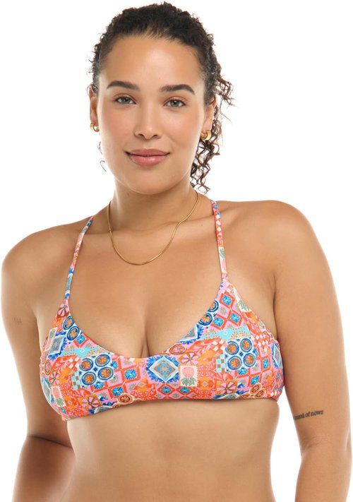 Body Glove Women's Alani Strappy Back Bikini Top - Stylish Halter Swimsuit