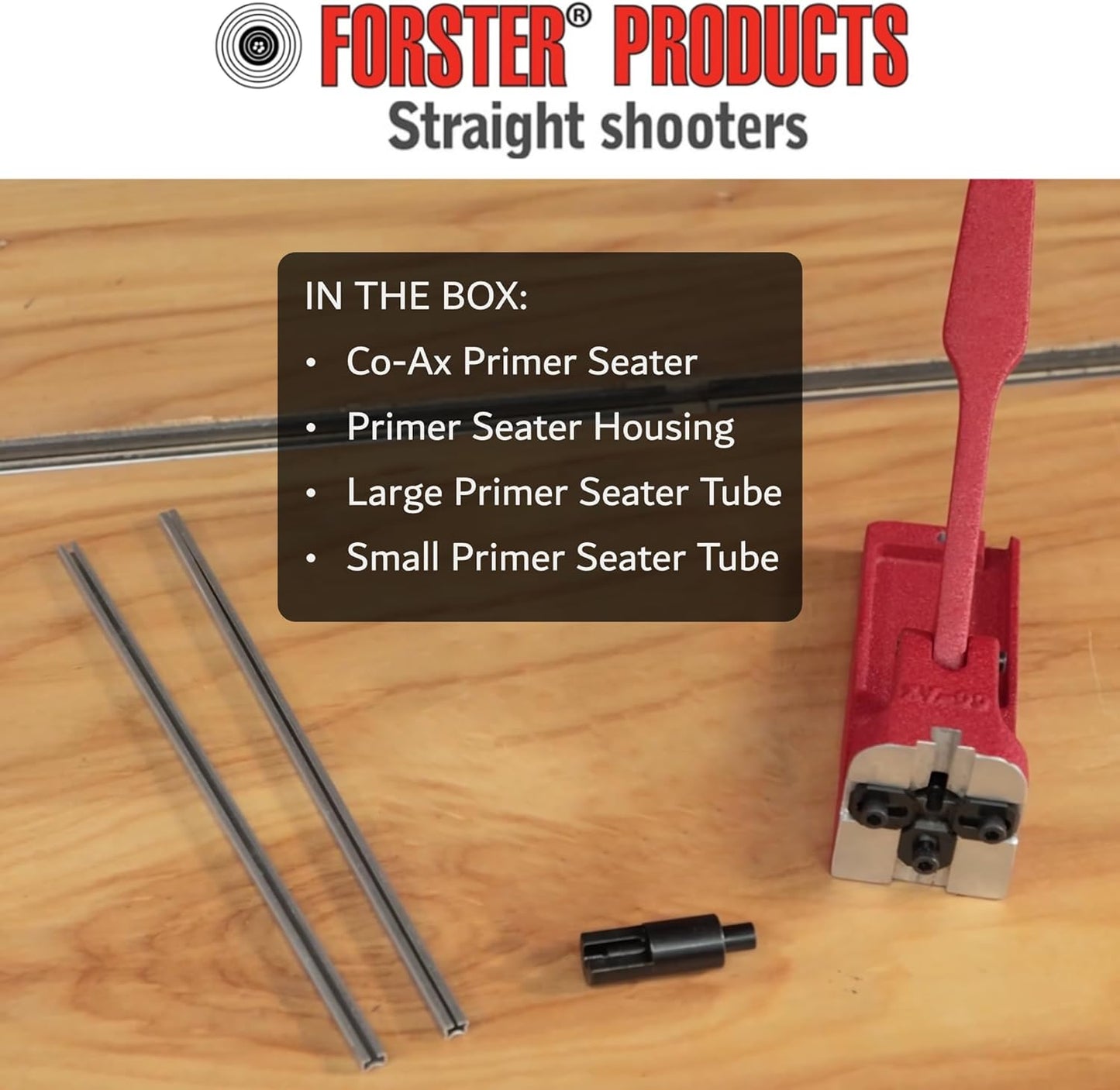 Forster Products Co-Ax Primer Seater with E-Z-Just Shell Holder Jaws