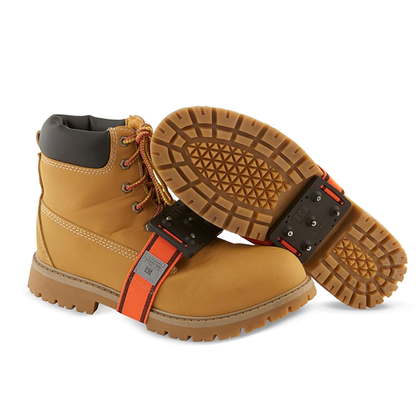 K1 Mid-Sole Ice Cleats for Men & Women - Rotatable Traction Aids For Winter Snow - Hi Vis - Low Profile