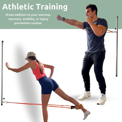 TAME Extra Length Adjustable Band Station, Resistance Band Wall Anchor for Resistance Band Exercises, Physical Therapy, Occupational Therapy, Warmups, and Athletic Training
