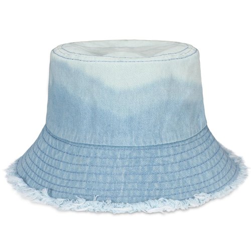 WOWOGO Denim Bucket Hat for Women Men Large Summer Cap for Beach Travel Fishing