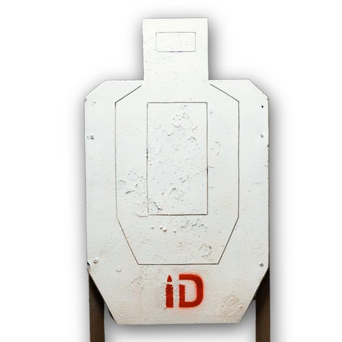 Infinite Defense Self-Healing Infinity Target - Shooting & Archery Competition Style Reuasble Rubber Target Lasts for Thousands of Rounds, Reactive Hits, Weather Proof, No Ricochet, Up to .50 BMG