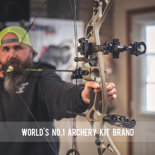 Sanlida Dragon 10 Advanced 3 Pin Hunting Bow Sight, Highly-Visible Micro-Adjustable Hunting Compound Bow Sight for Right Hand