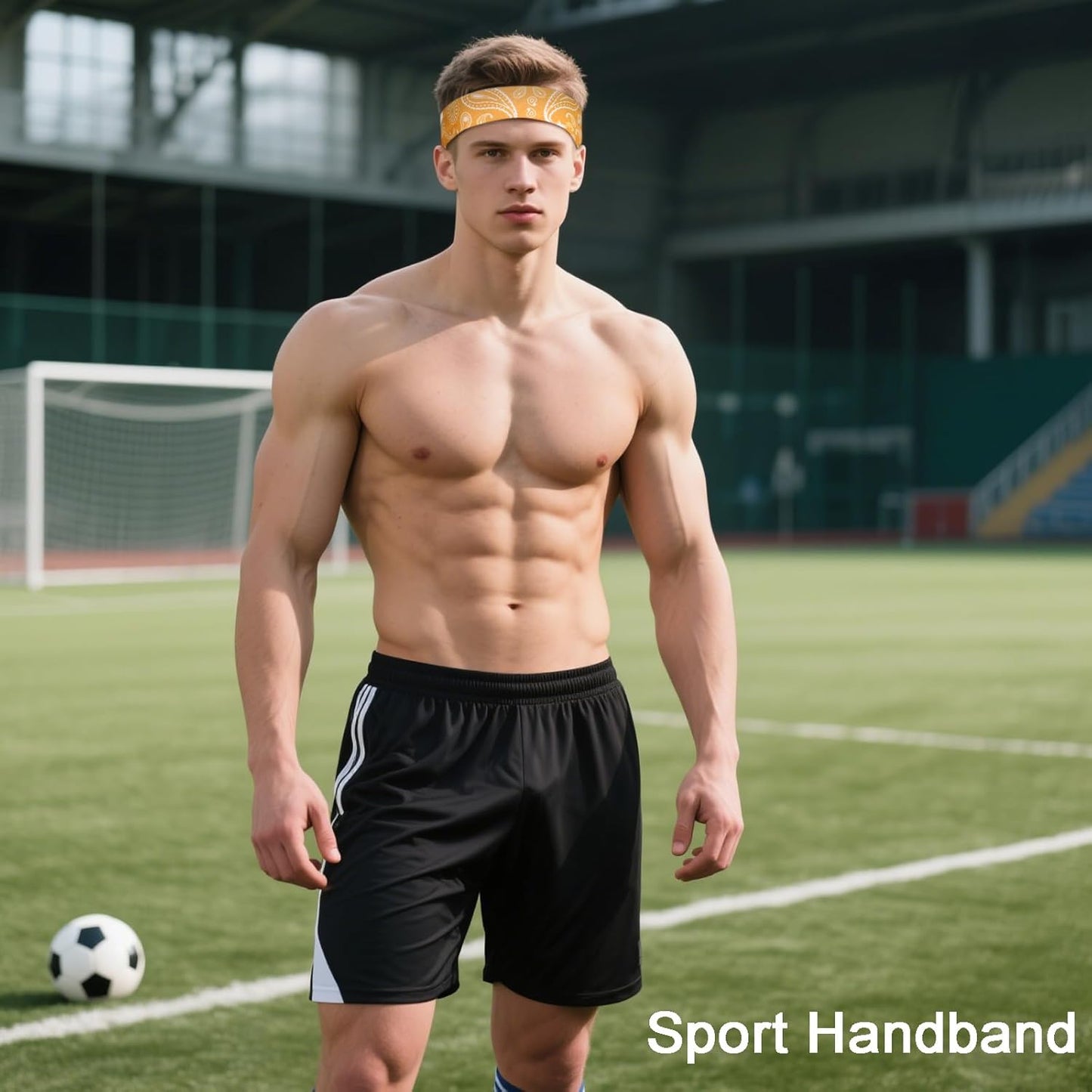 Men's 9-Pack Sports Headbands | Stretchy Sweatbands for Running & Workouts