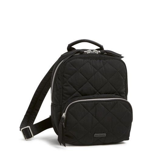 Vera Bradley Performance Twill Mini Backpack, True Black