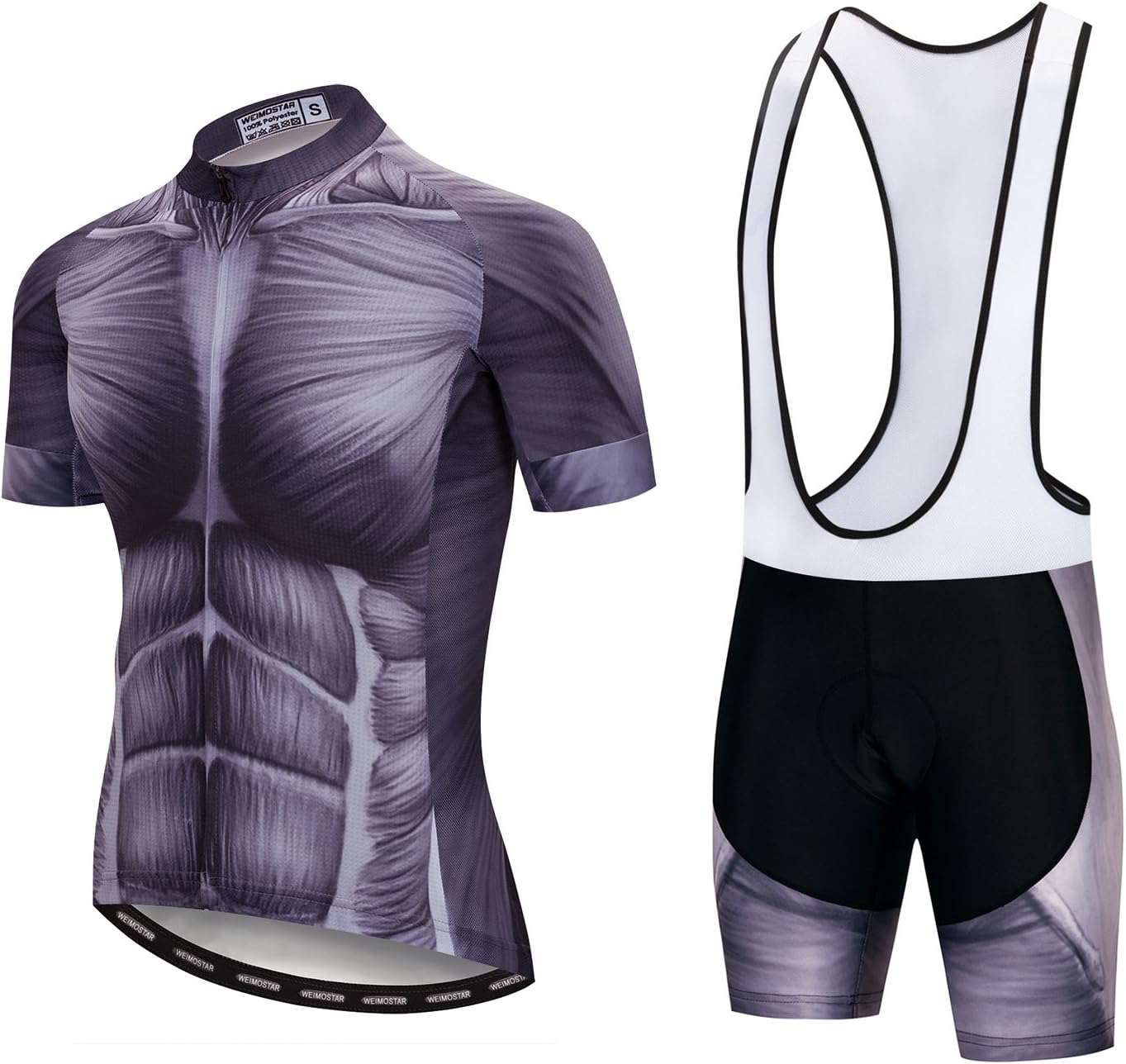 JPOJPO Cycling Jersey Men, Mountain Bike Shirt Tops S-5XL - Breathable and Quick Dry