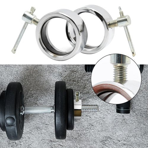 Olympic Barbell Spin-Lock Collars for 2" Olympic Bar Screw Clamps Hex Nut Anti-Slip Collars Dumbell Weight Lifting, Pack of 2 (C)