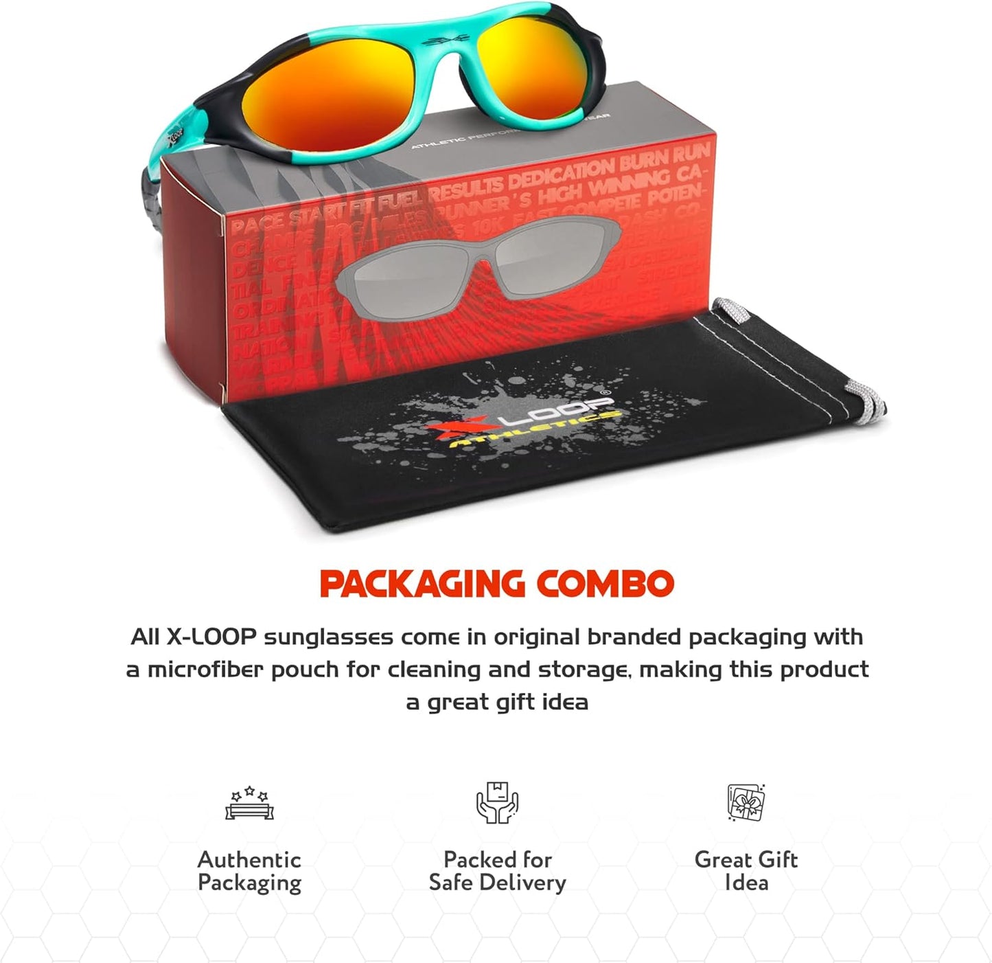 Polarized Youth Sports Sunglasses for Boys & Teens (Ages 8-16) - UV400 Baseball Wraparound