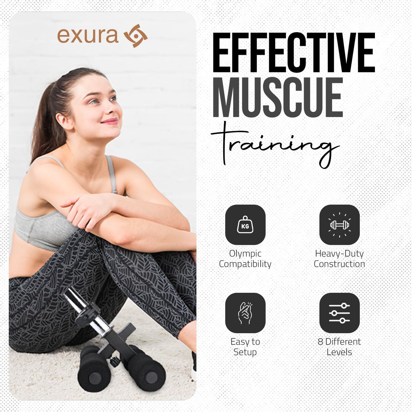 Exura Tib Bar Adjustable Fits Both 2 And 1 Inch Plates, Premium Quality Tibialis Trainer, Calf Raise, Tibialis Bar, Ben Atg Equipment, Atg Tib, Tibialis Raise, Calf Trainer