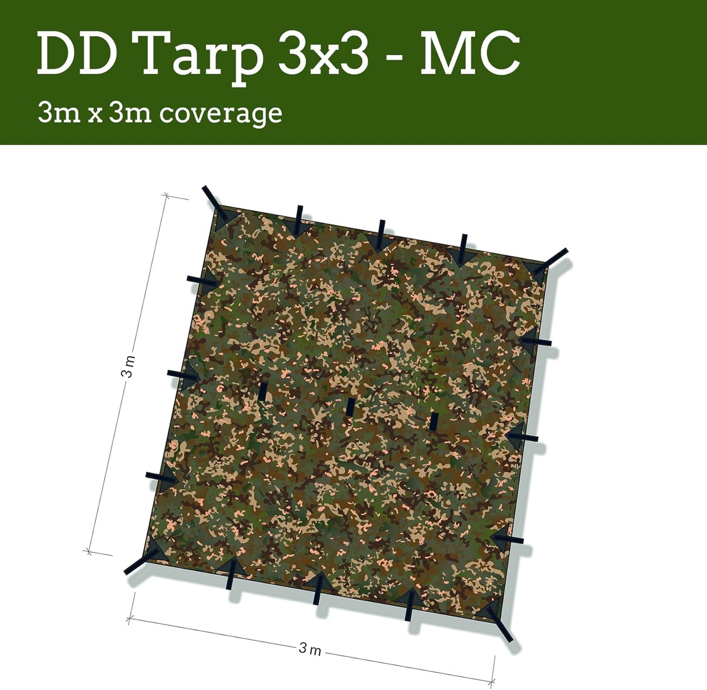 DD Hammocks - DD Tarp 3x3 - MC: 10ft x 10ft