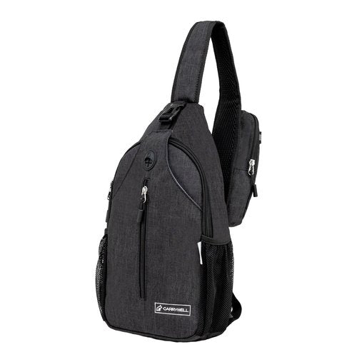 Carrywell |Not Made In China| Crossbody Sling Backpack, Small Sling Bag For Travel and Hiking, Anti-Theft Chest Bag